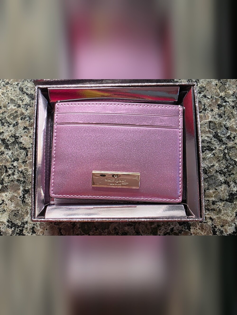 NWT Kate Spade Slim Card Holder Pink ✨️🩷